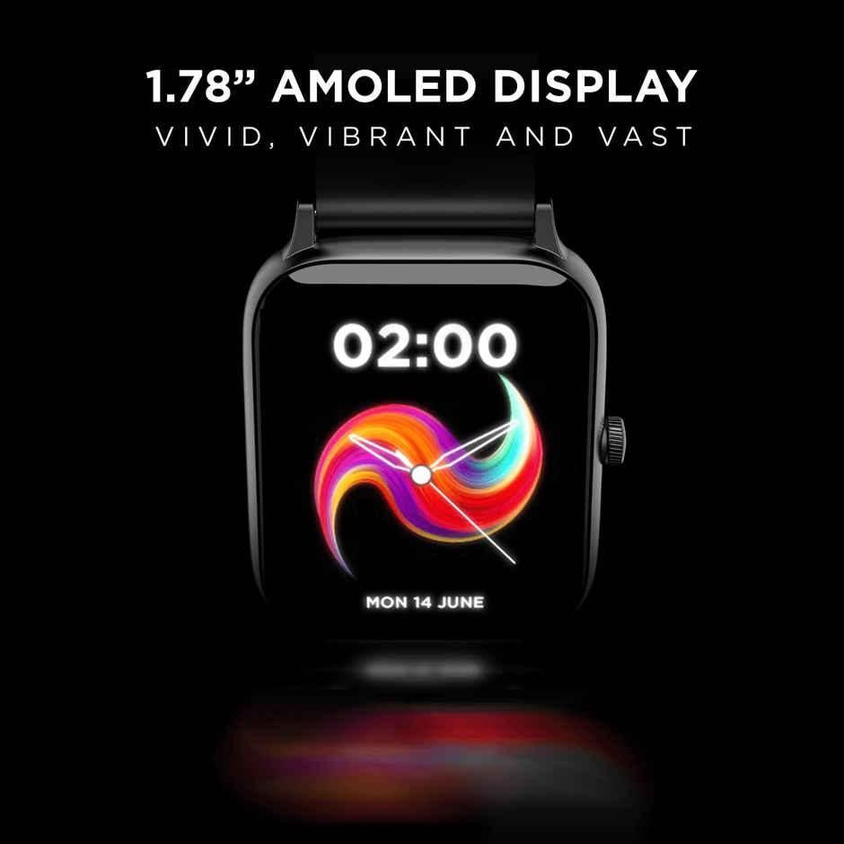 boAt Xtend Pro 1.78" AMOLED Display Smart Watch with Fast Charge, BT Calling - Active Black