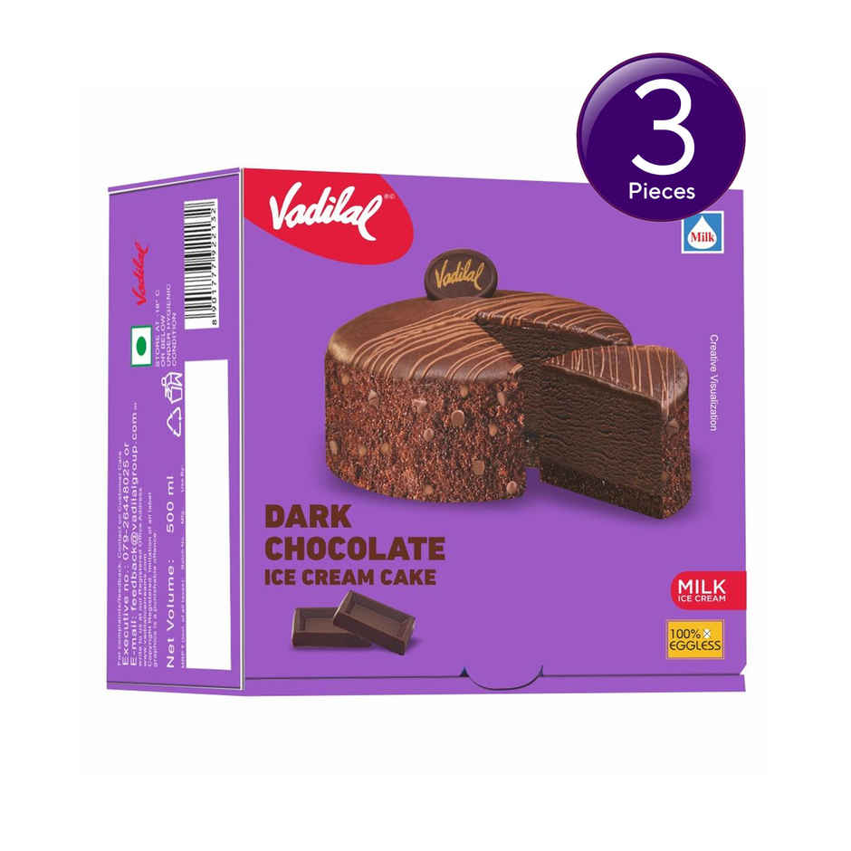 Vadilal Dark Chocolate Icecream Cake Combo
