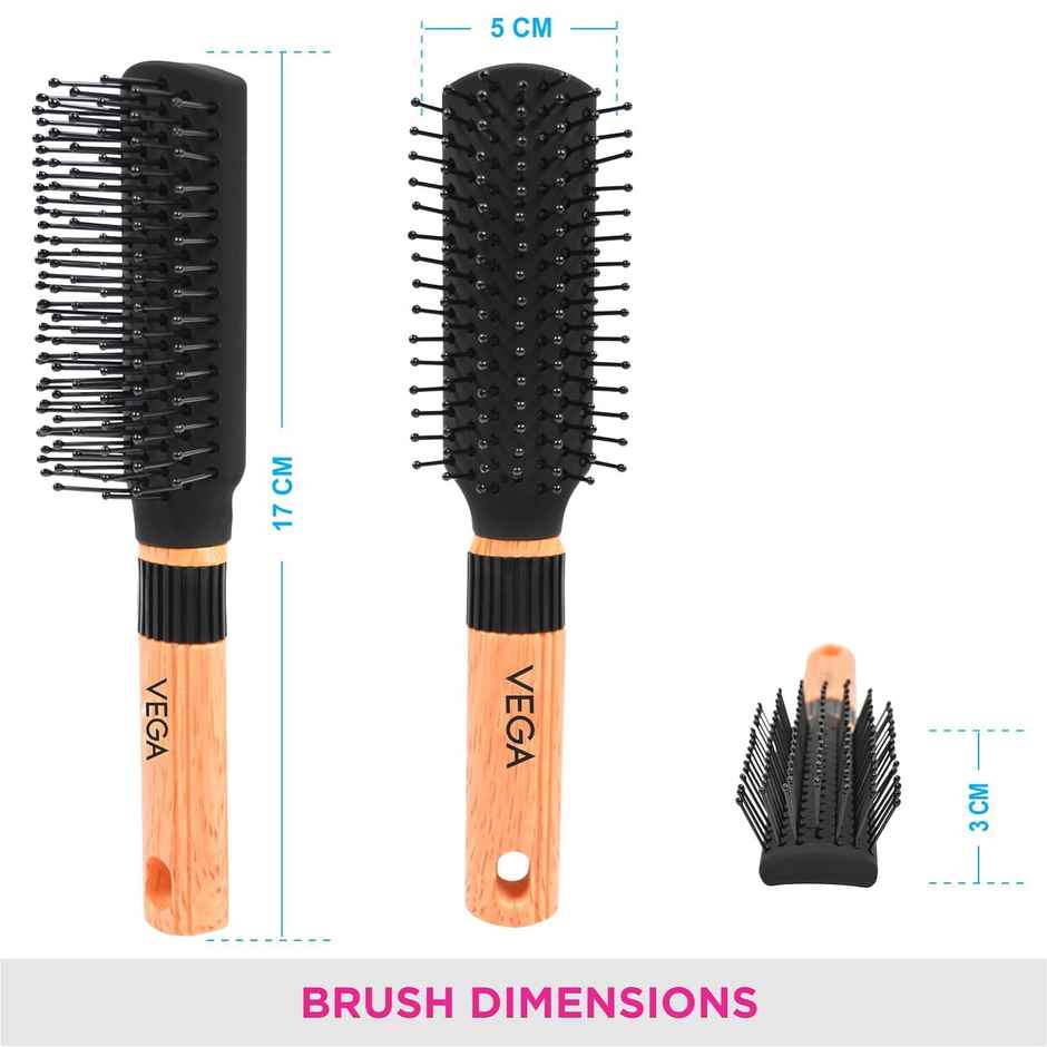 VEGA Mini Flat Hair Brush For Men And Women