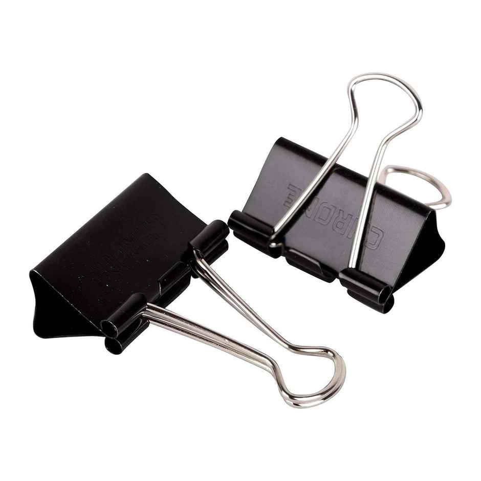 Chrome Black Binder Clip - 32Mm