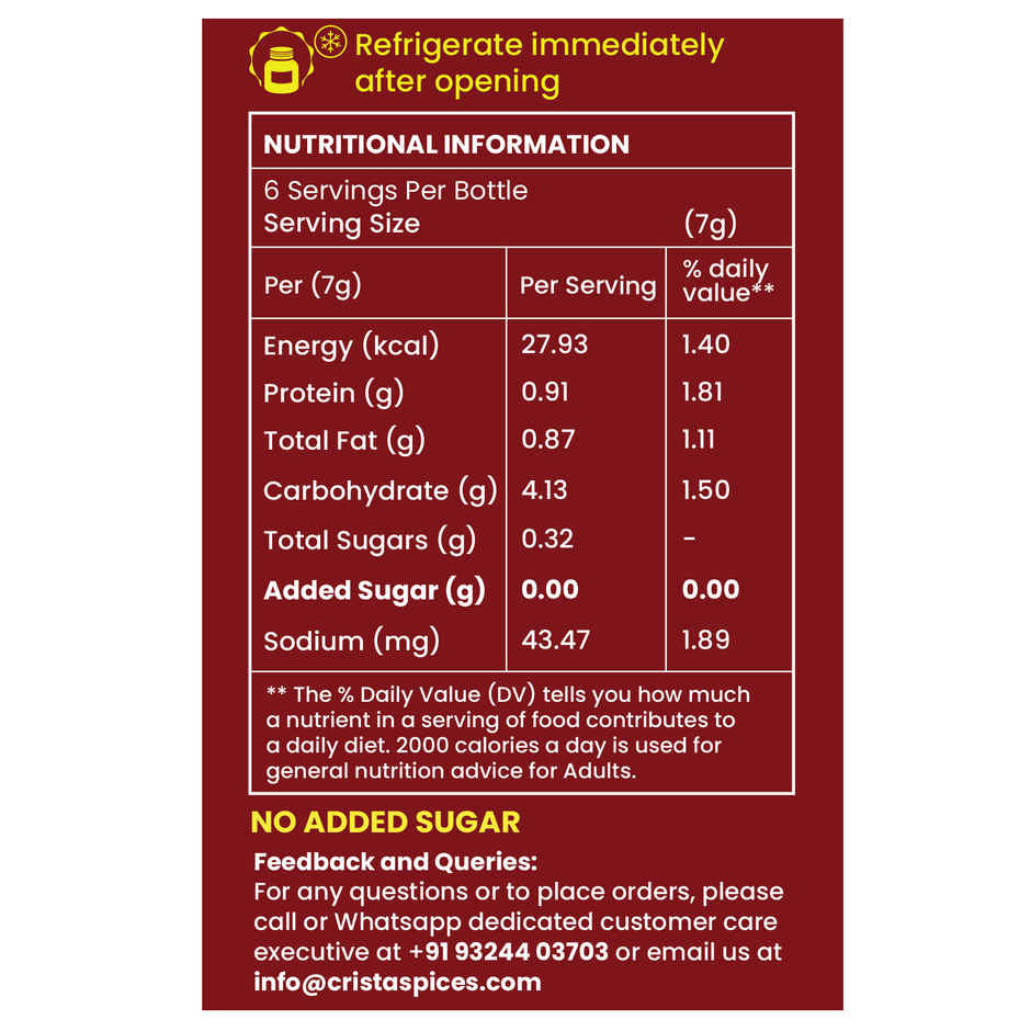 CRISTA Smoky Tandoori Masala Spice Mix