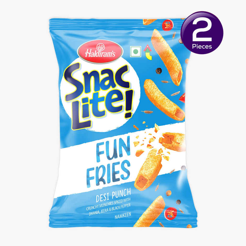 Haldiram Snac Lite! Fun Fries - Desi Punch Combo