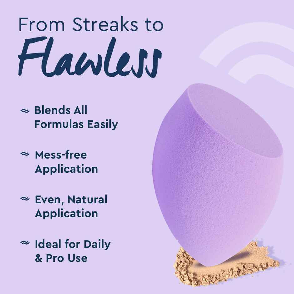 GUBB Beauty Blender Purple Flat Bottom