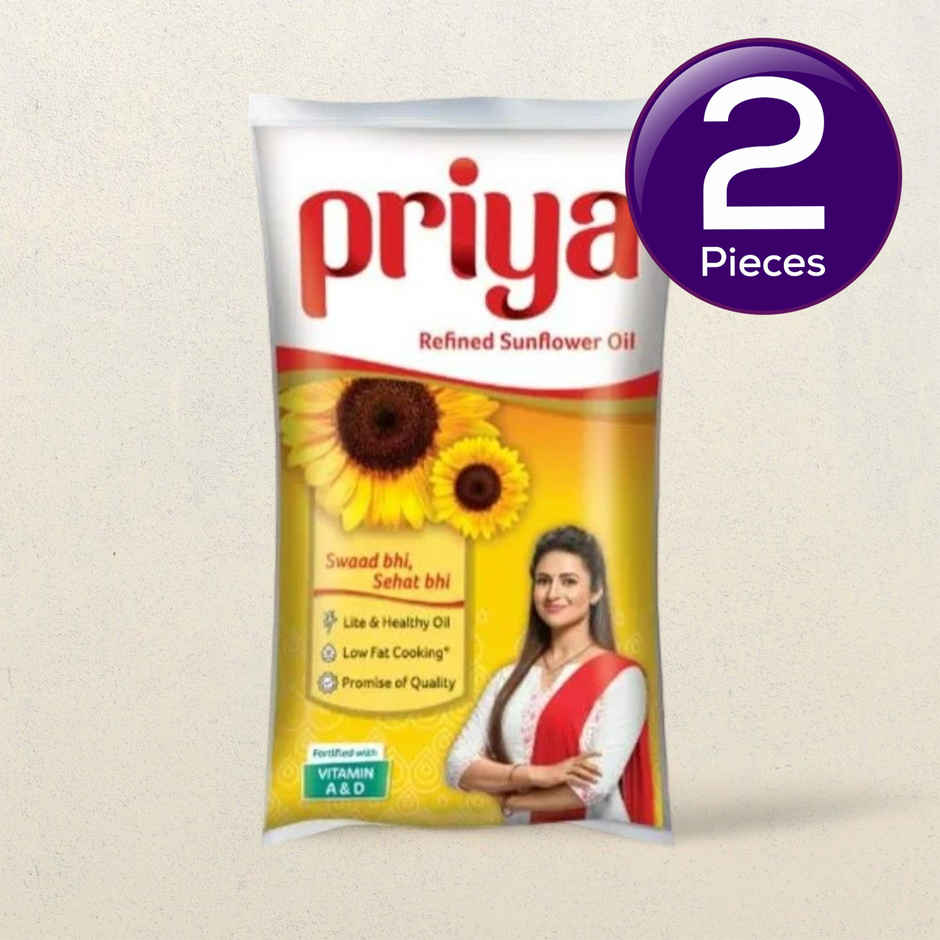 Priya Sunflower Oil | Pouch Combo