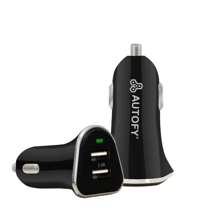 Autofy 24W Car Mobile Charger Quick Charge Dual Port Usb Fast Car Charger | Flare-I
