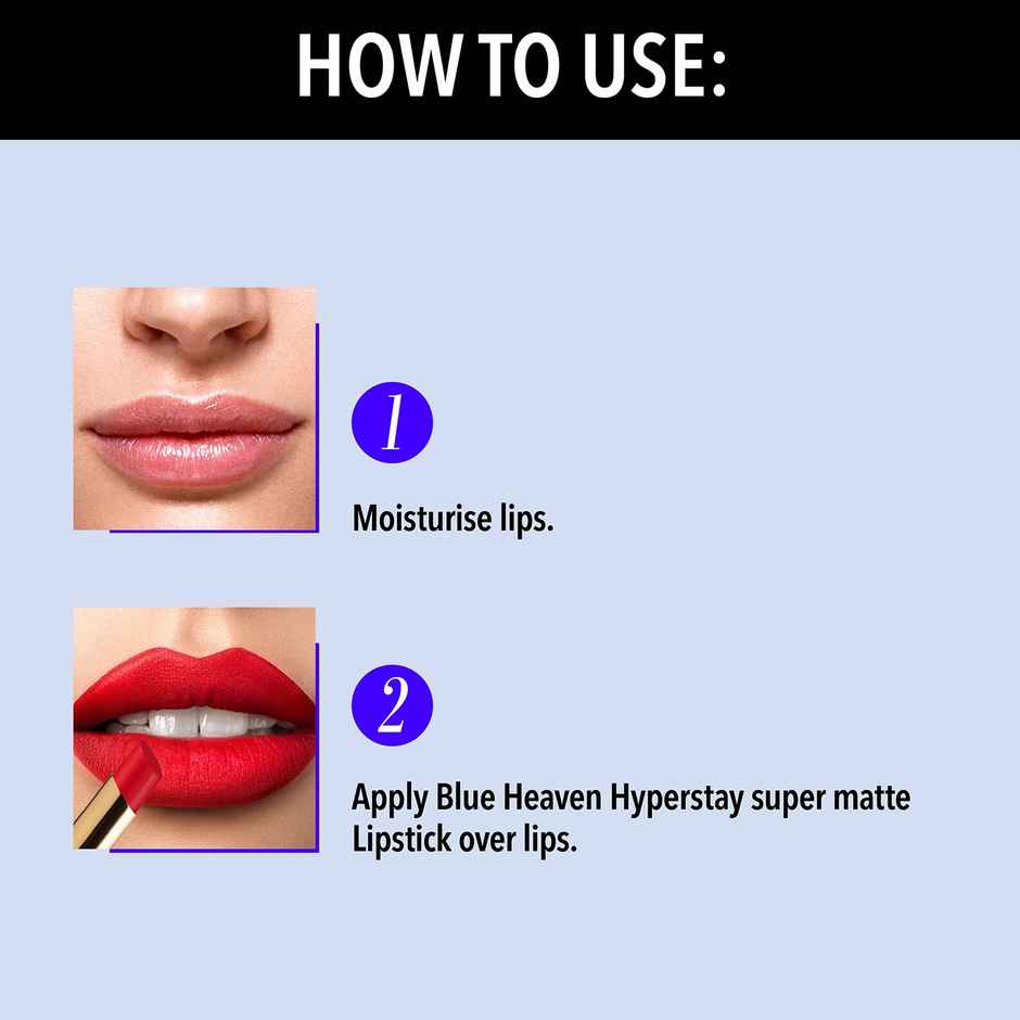 Blue Heaven Hyperstay Super Matte Lipstick For Women | Muted Rose - 720