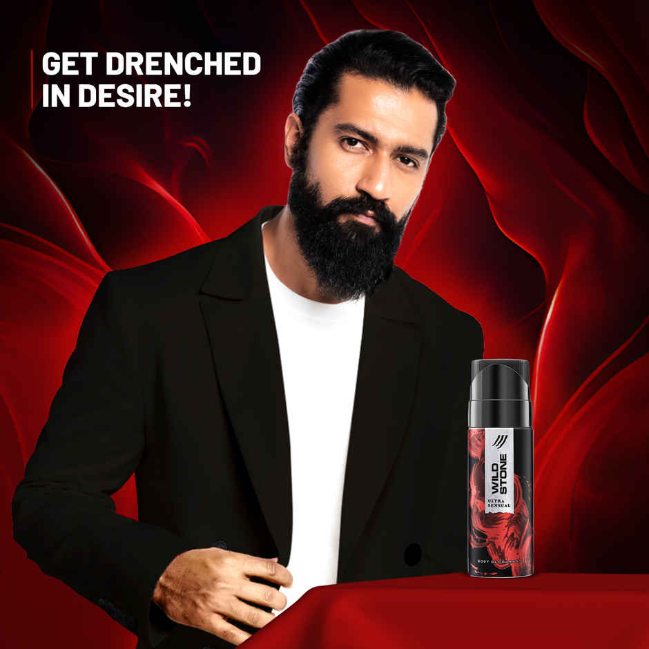 Wild Stone Men's Ultra Sensual Long Lasting Body Deodorant