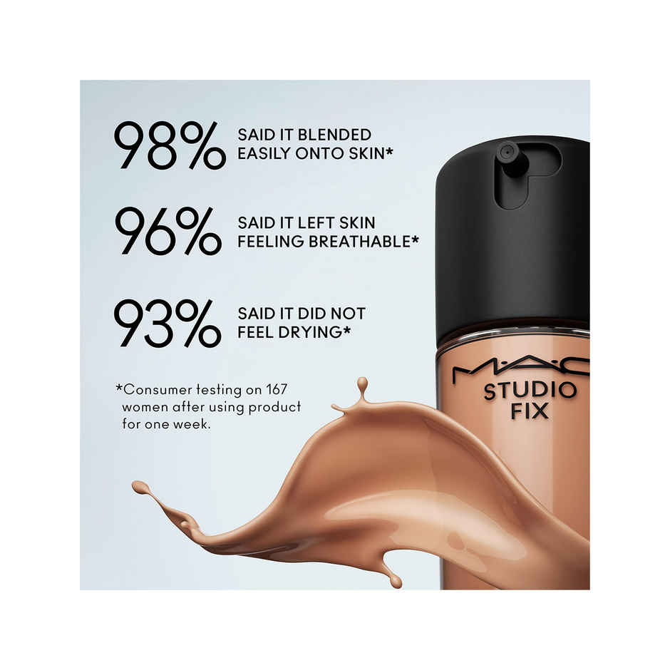 M.A.C Studio Fix Fluid SPF 15 Mini Soft Matte Foundation With Hyaluronic Acid - NC35