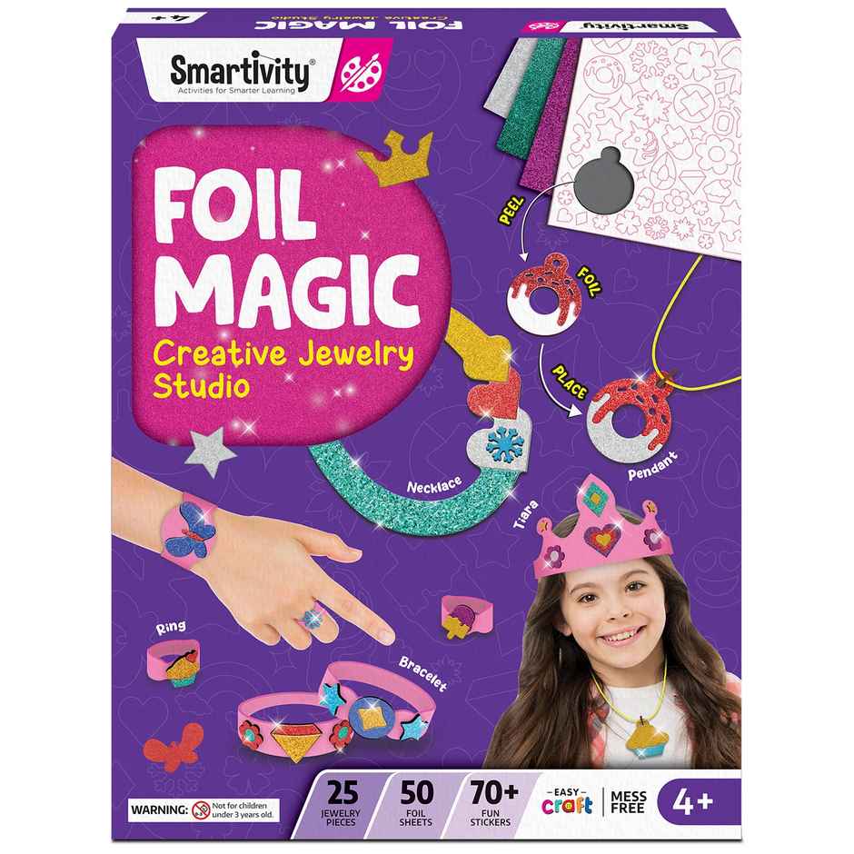 Smartivity Jewelry Foil Magic Art And Craft Activity Kit For Kids - Smrt1268