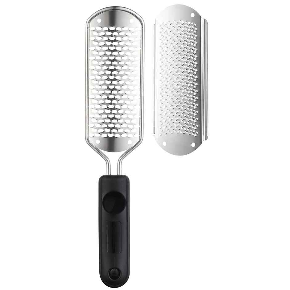 Beaute Secrets Essentials Pedicure Foot File Callus Remover Black Foot Scrubber For Hard Skin