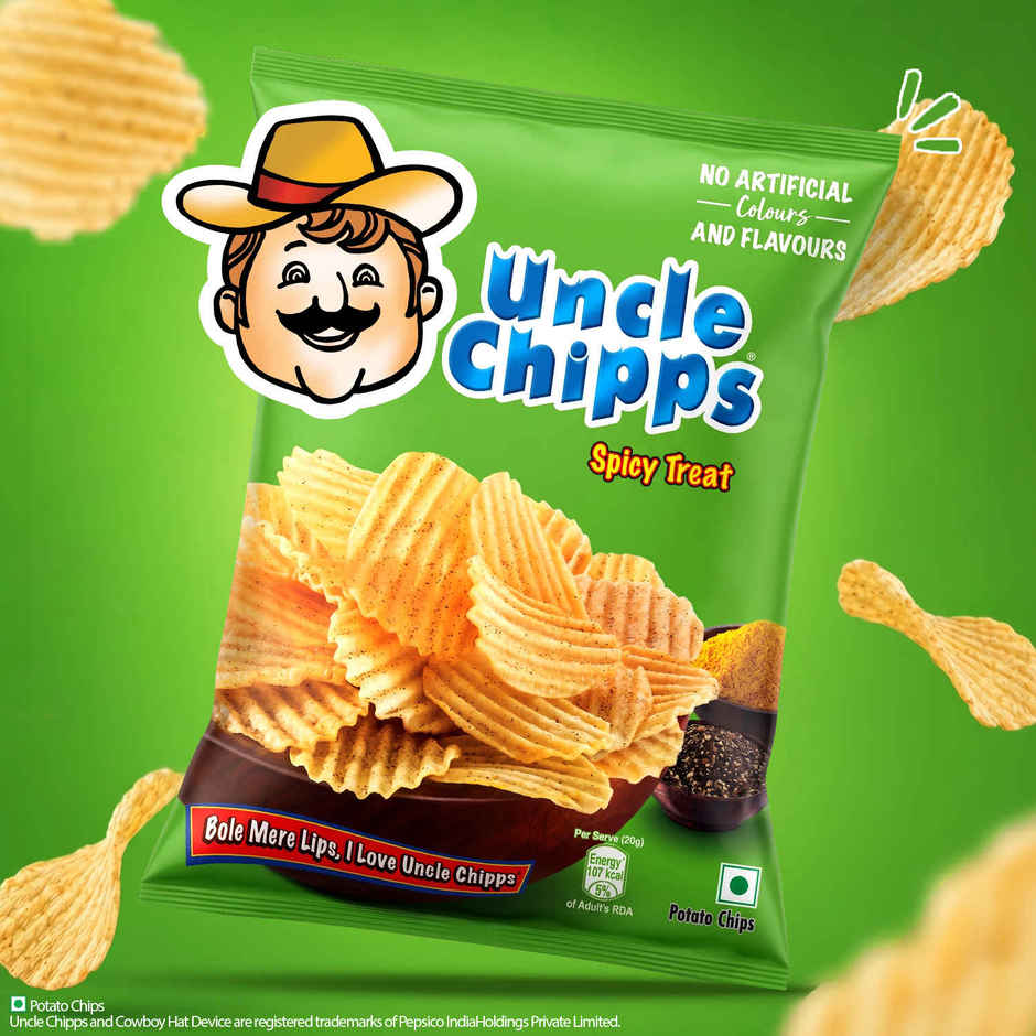 Uncle Chipps Spicy Treat | Crunchy Potato Chips