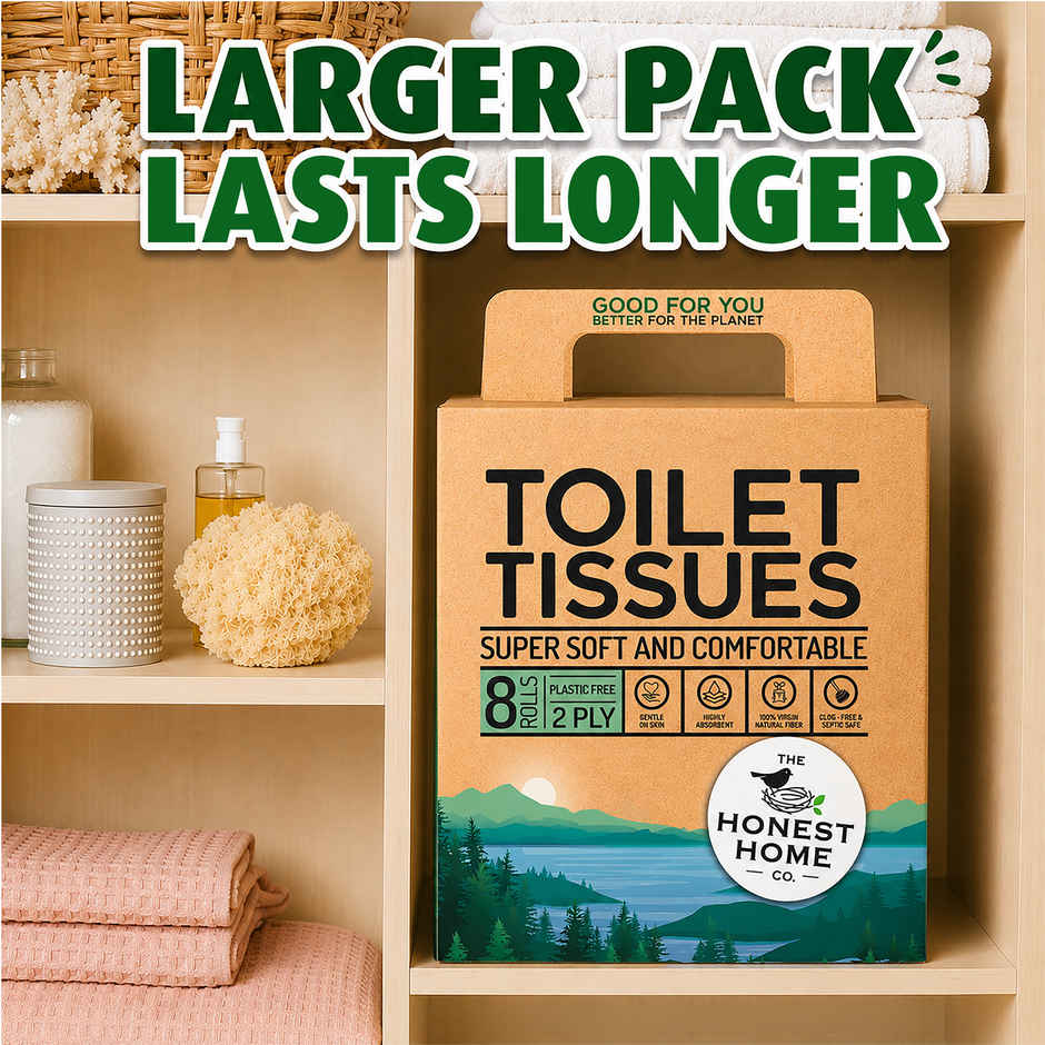 The Honest Home Company Toilet Roll (2 Ply) - Pack of 8