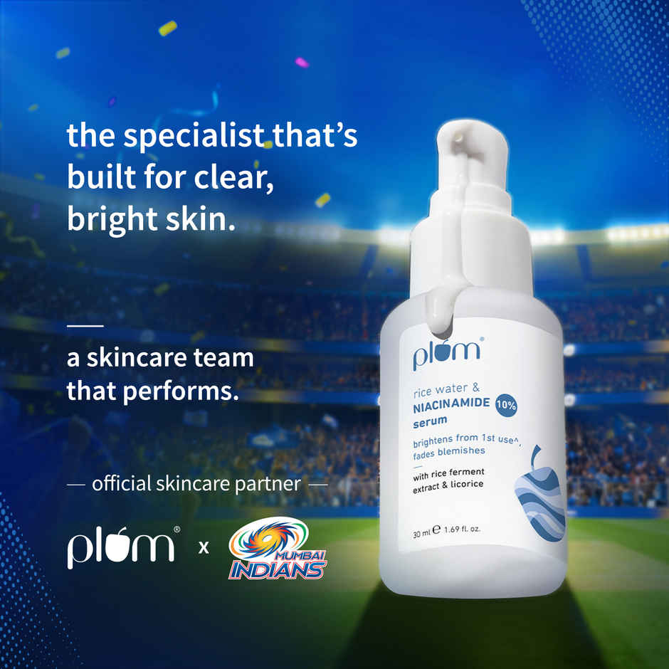 Plum Rice Water & 10% Niacinamide Serum