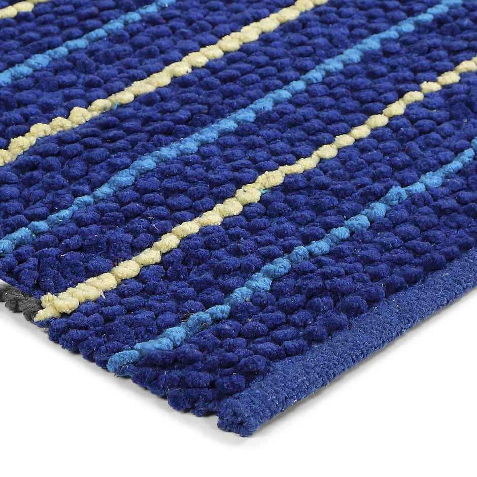Status Cotton Stripe Mat 38 x 58 Cm | Blue