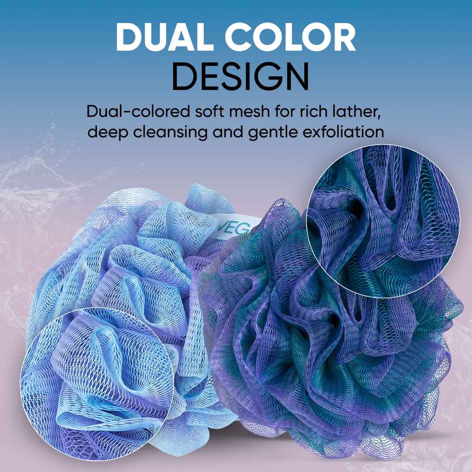 Vega BCA Duo Splash Bath Sponge Bath Loofah for Men & Women | Premium Bath Loofah | BA-3/37