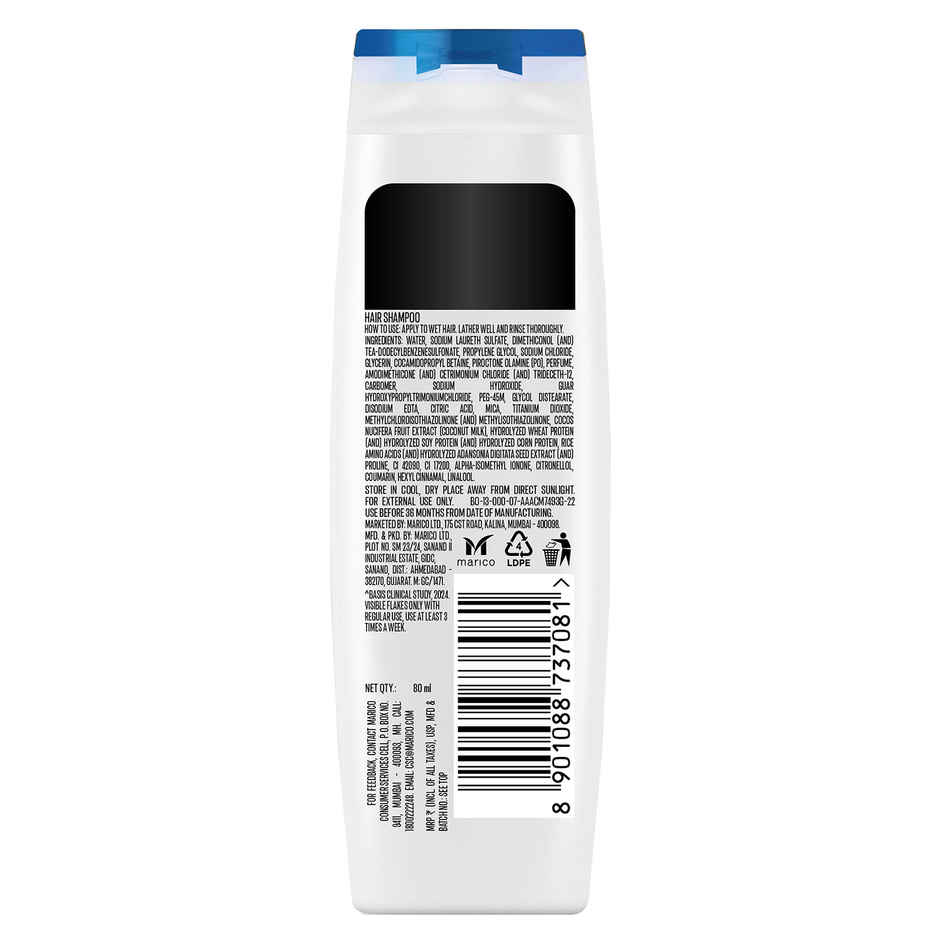 Parachute Advansed Anti-Dandruff Shampoo | Up to 100% Dandruff protection | Coconut Milk & PO Tech