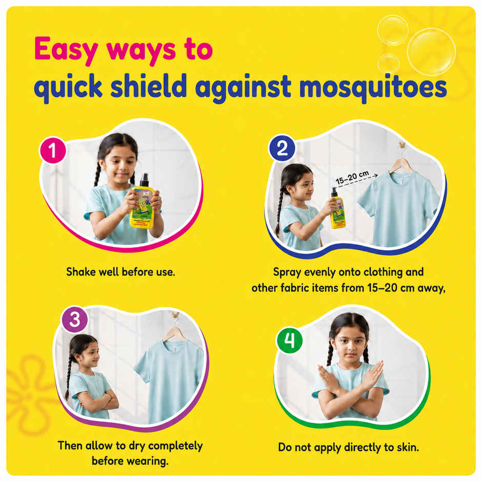 KT Kids Super Quick Mosquito Repellent Lemon Grass and Eucalyptus 1 Pack