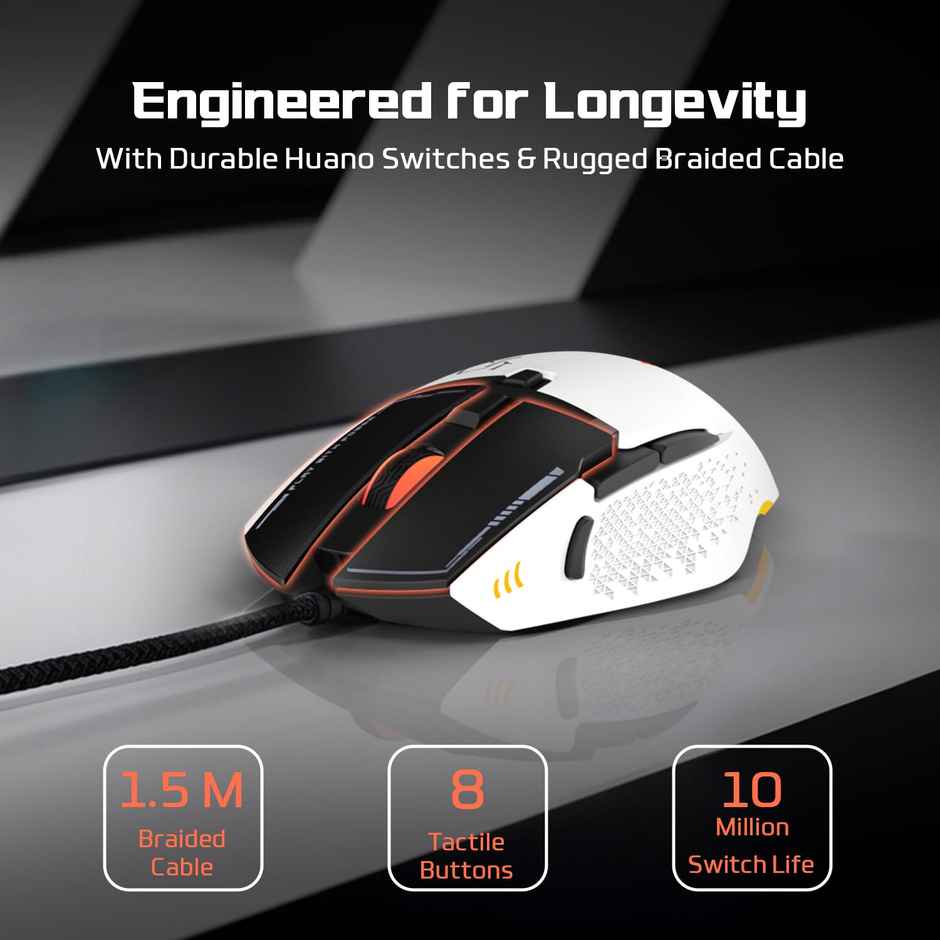 EvoFox Phantom 2 Gaming Mouse - White
