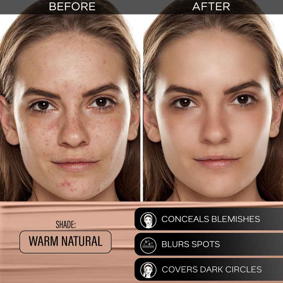 Faces Canada 3in1 All Day Hydra Matte Foundation + Moisturizer + SPF 30 | Warm Natural 021