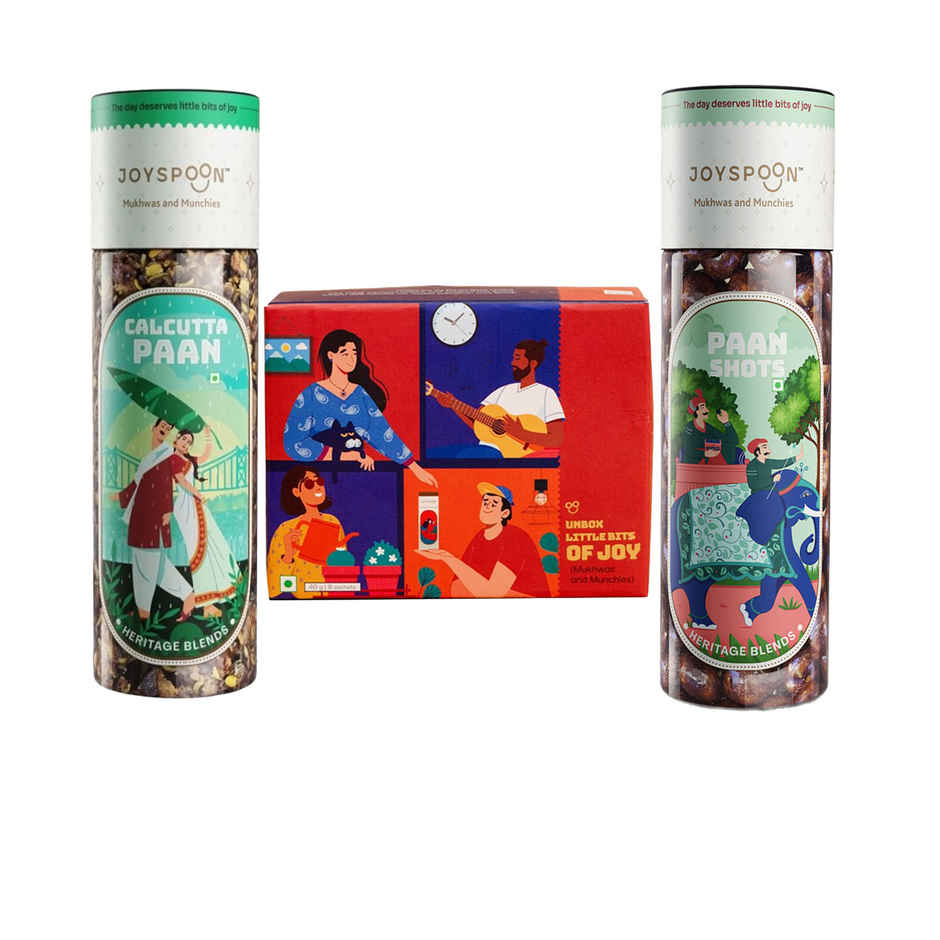Joyspoon Assorted Box Mukhwas (40g) & Joyspoon Paan Shots (150g) & Joyspoon Calcutta Paan Mukhwas (100g) Combo