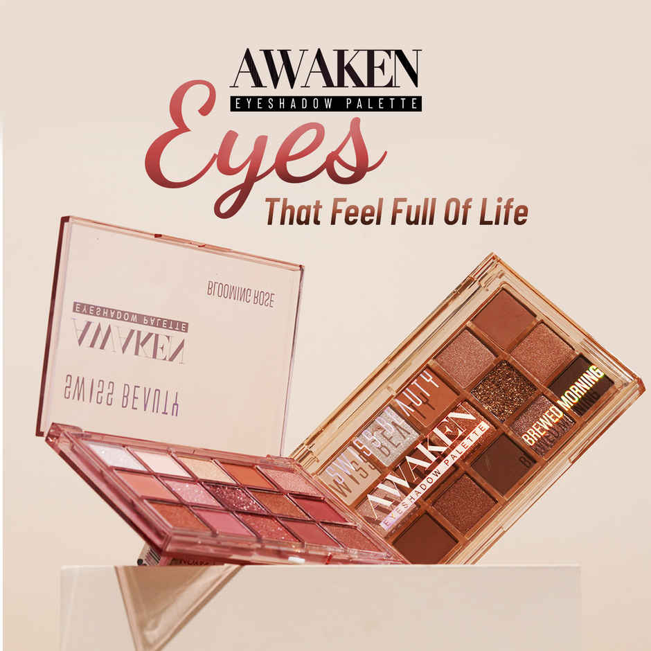 Swiss Beauty Awaken Eyeshadow Palette - 01 Blooming Rose