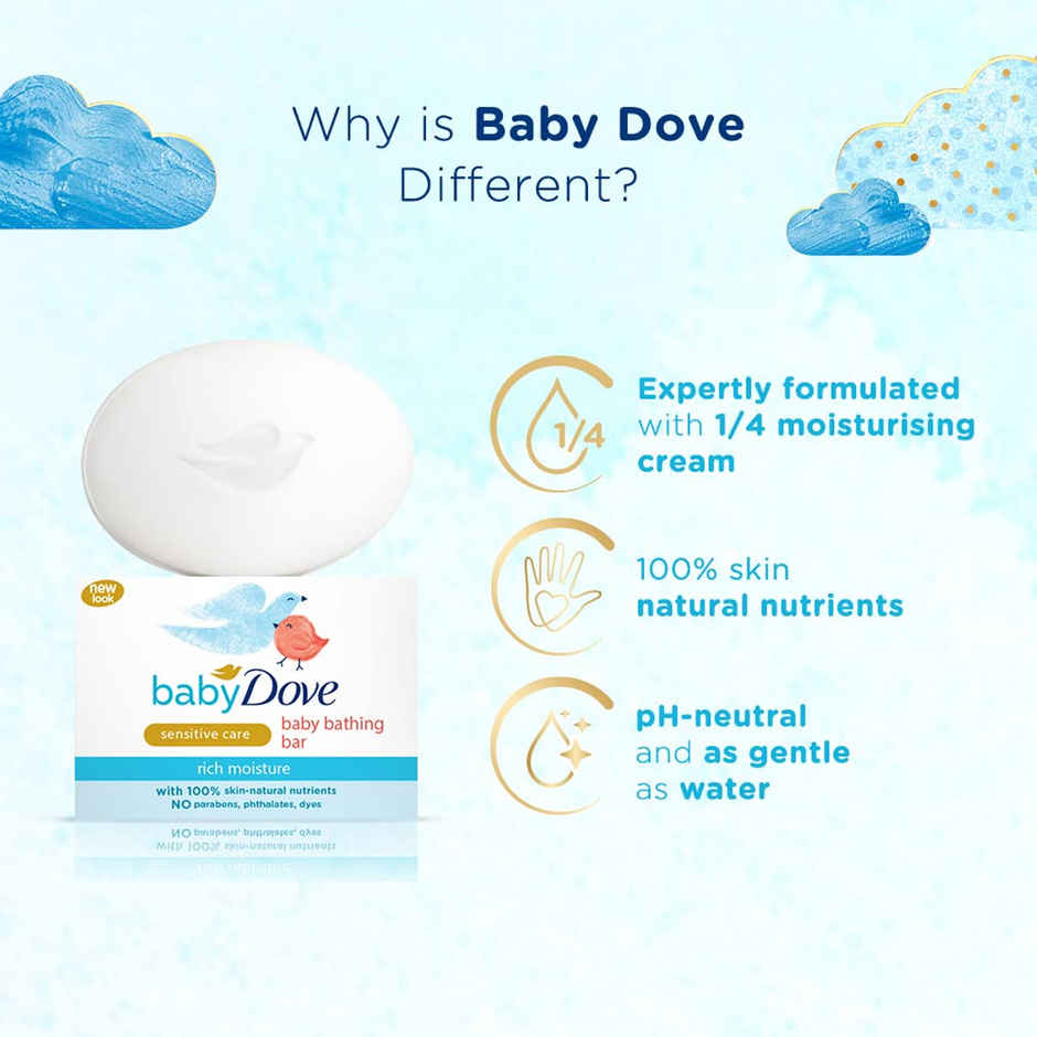 Baby Dove Rich Moisture Bathing Bar | Sensitive Care