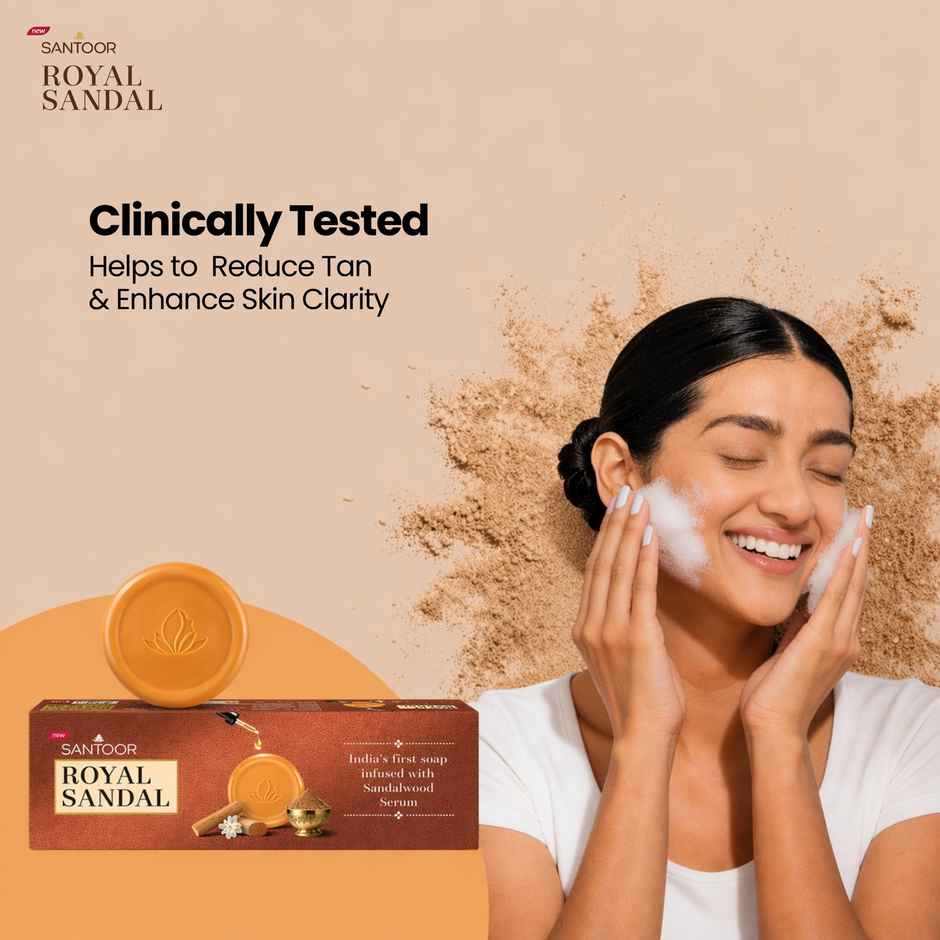Santoor Royal Sandal - Tan Removal Soap