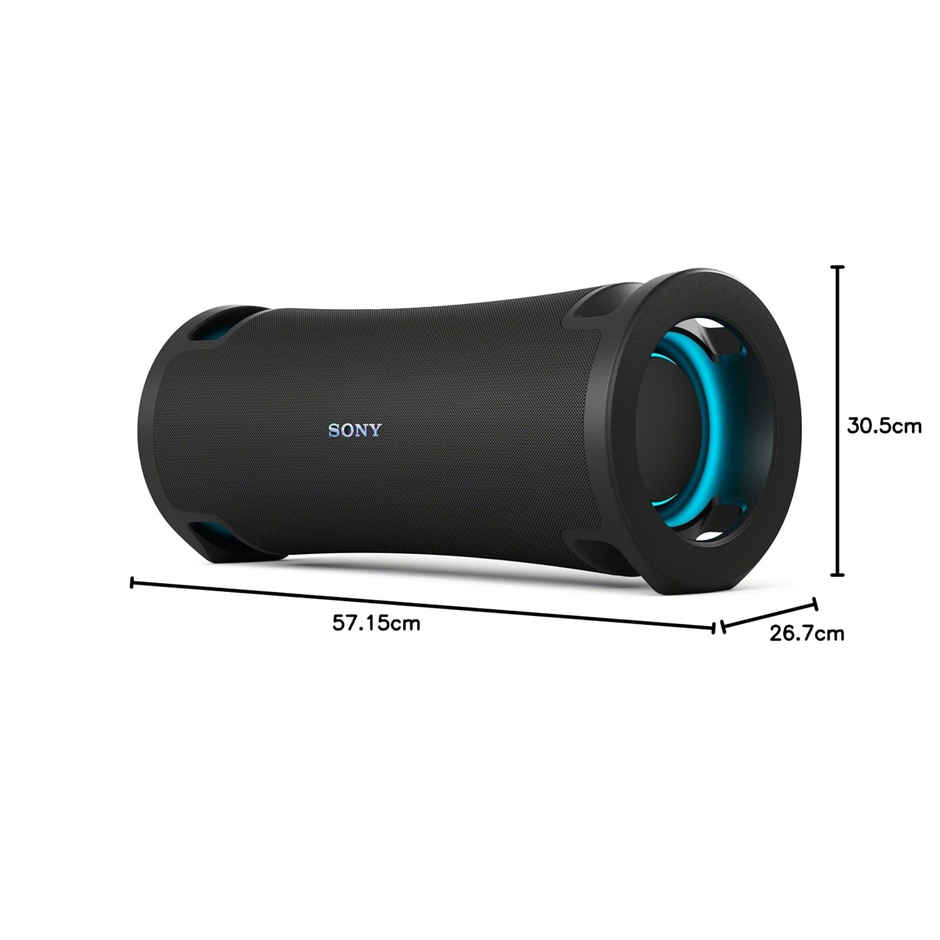 Sony 100W ULT Field 7 Wireless Bluetooth Portable Speaker with 30Hrs Battery, ULT Button(2 Modes) for Massive Bass, Comfortable Handle,Colourful Light,Waterproof,Dustproof,Karaoke,Party Connect - Black