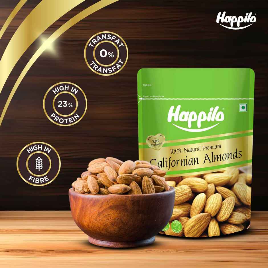 Happilo Premium California Almonds|Badam Giri|Dry Fruits