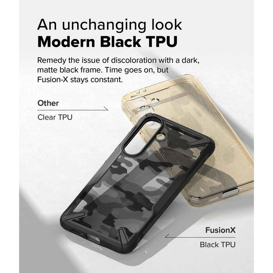 Ringke Samsung Galaxy S25 Back Cover Case | Fusion X - Camo Black