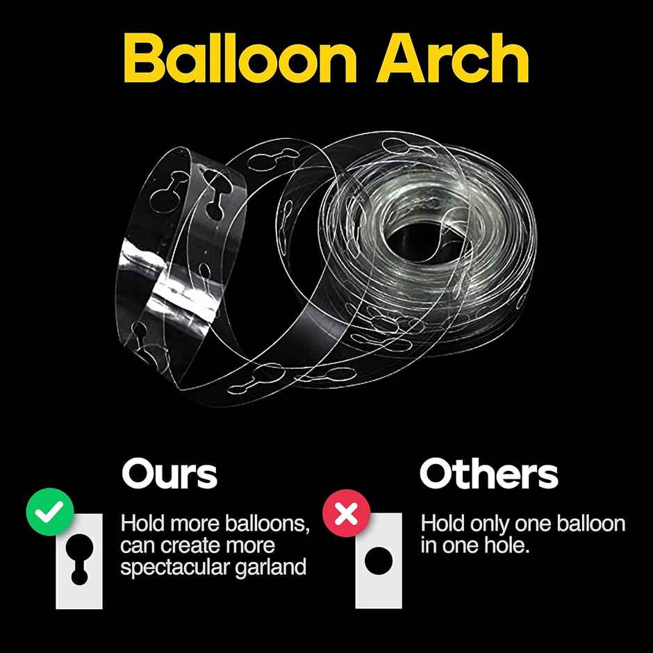 Just Party Balloon Arch Strip Roll | 5 Metres | Easy Diy Balloon Decoration Kit