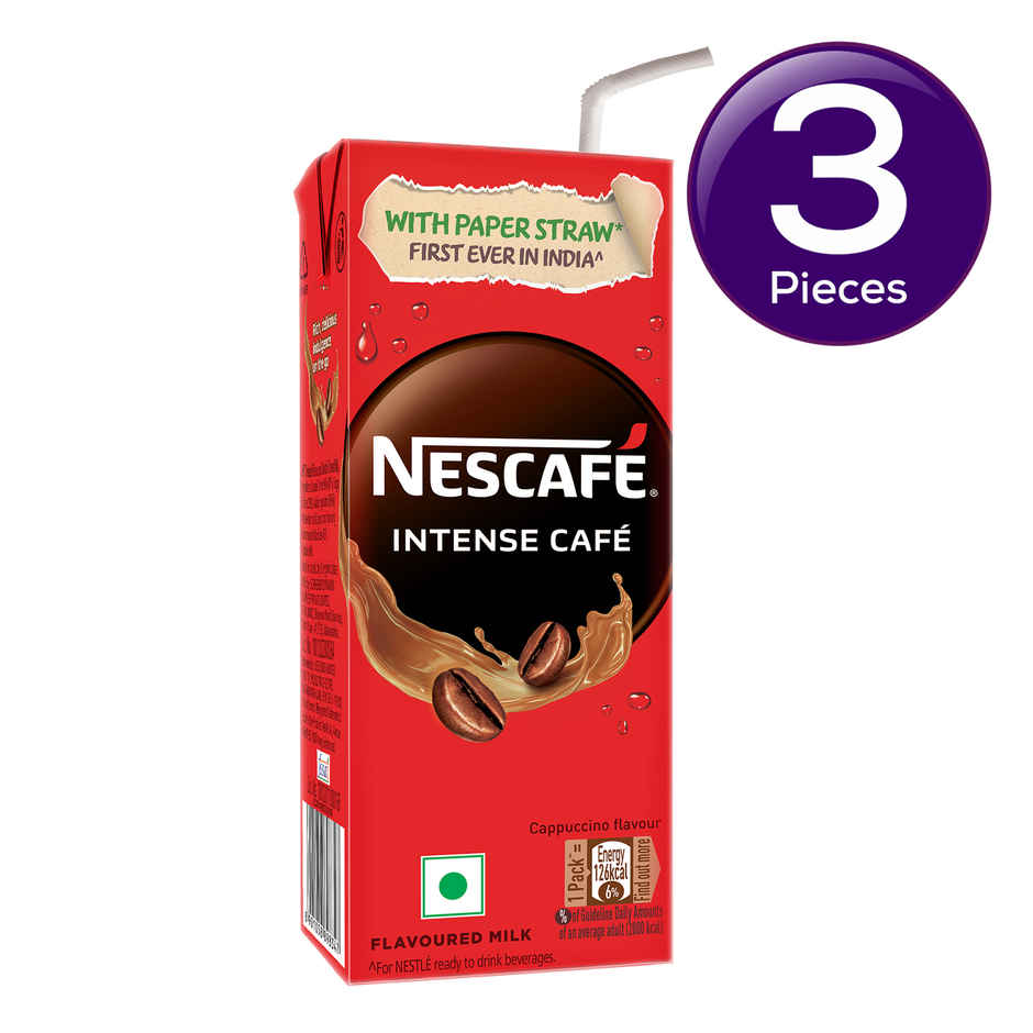 Nescafe Ready To Drink Coffee Flavoured Milk Intense Cafe Cappucino Cold Coffee Combo