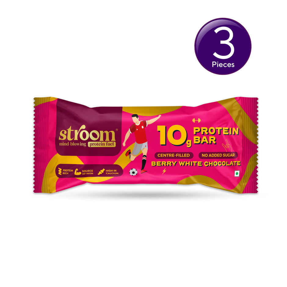 Stroom Berry White Chocolate 10G Protein Bar Combo 