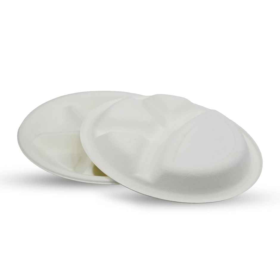 Disposable Plate | 4 Compartment | 11 inch | 10 pcs | Careswipe