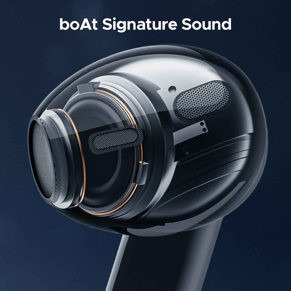 boAt Airdopes 118 TWS Earbuds W/ 50 Hrs Playback, Quad Mics Enx Tech & Beast Mode (Emerald Green)