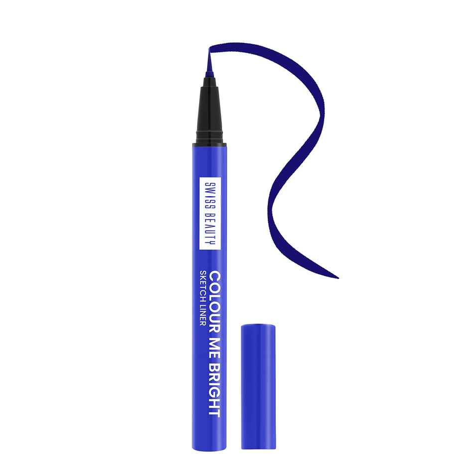 Swiss Beauty Colour Me Bright Sketch Eyeliner - 08 Obsessive Blue