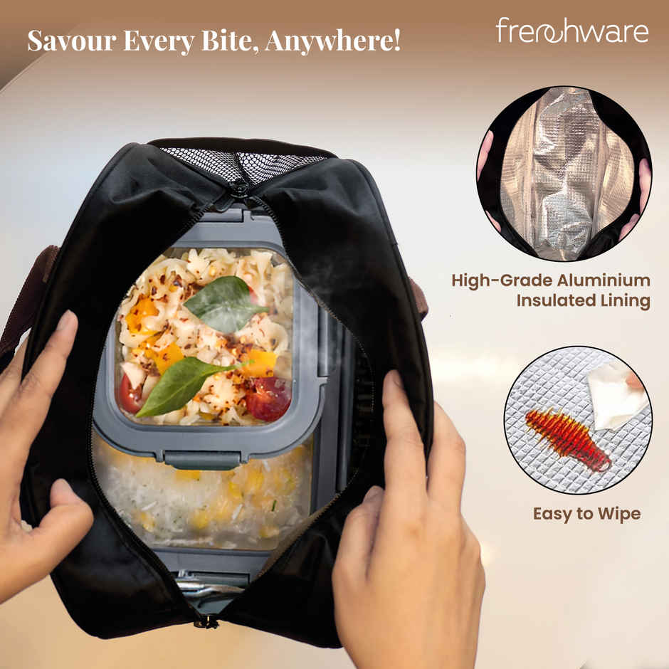 Frenchware Insulated Lunch Bag | Black