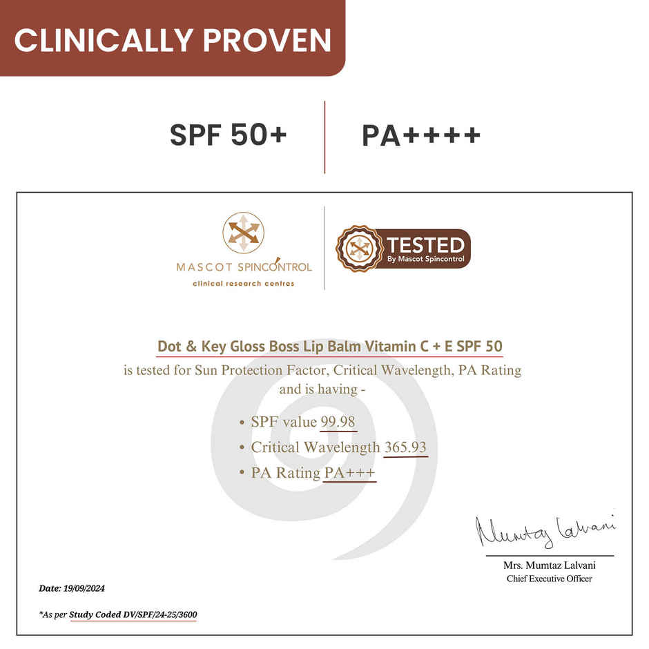 Dot & Key Gloss Boss Tinted Lip Balm SPF 30 Vitamin C + E - Cocoa Mint Combo   