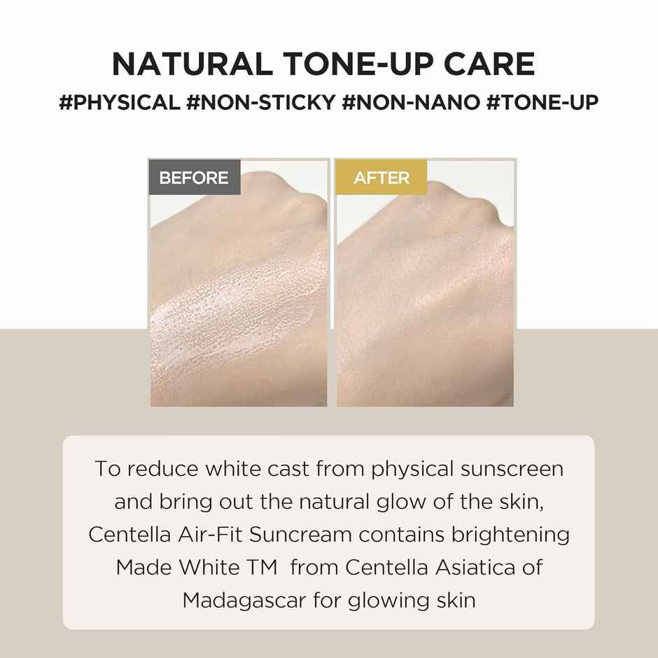 Skin1004 Madagascar Centella Air-Fit All Skin Type Suncream Plus, SPF 50+ PA++++