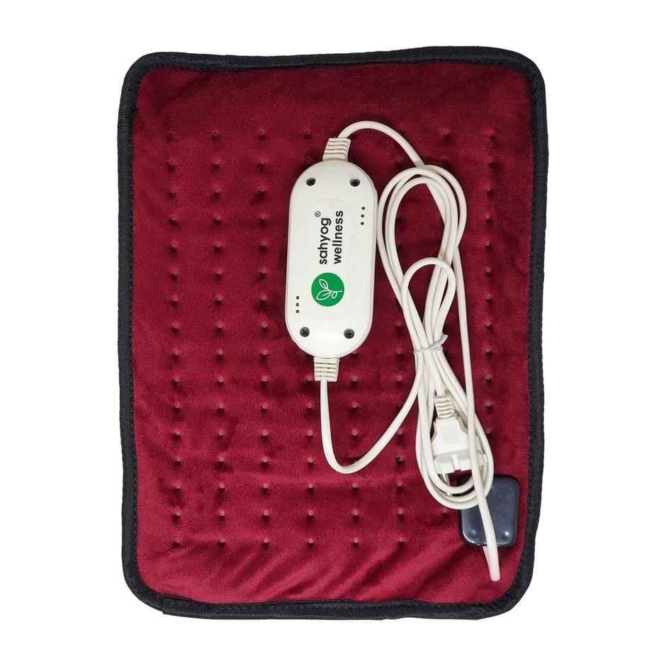 Sahyog Wellness Velvet Orthopaedic Pain Reliever Electric Heating Pad - Red