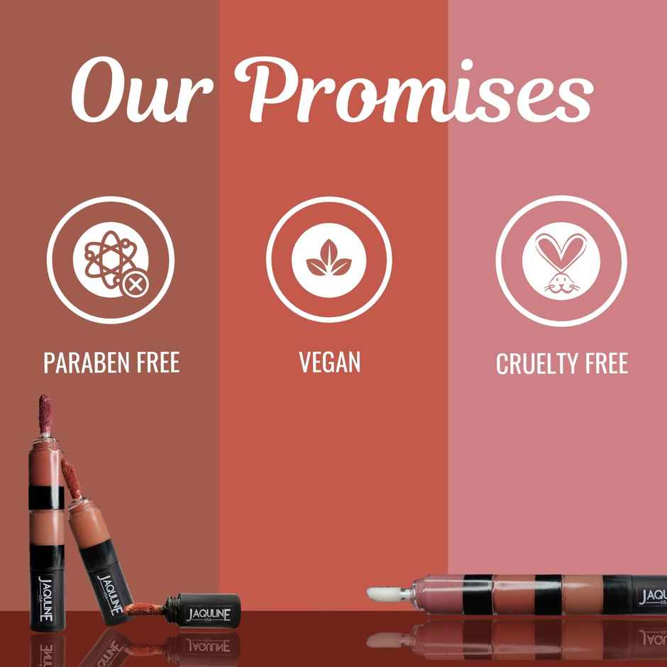 Jaquline USA Stack Attack 4 in 1 Liquid Lipstick - Nude Mood