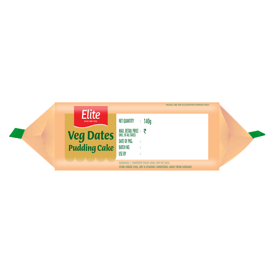 Elite Veg Dates Pudding Sliced Cake