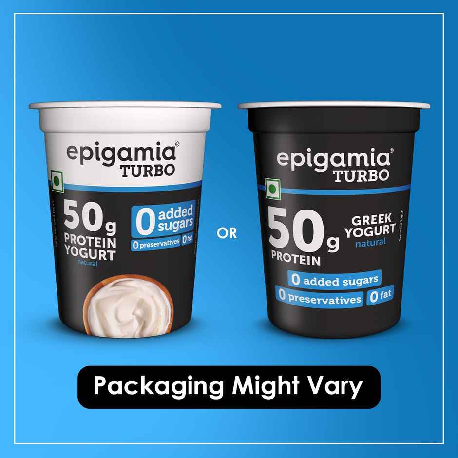 Epigamia 50 G Protein Turbo Yogurt, Natural