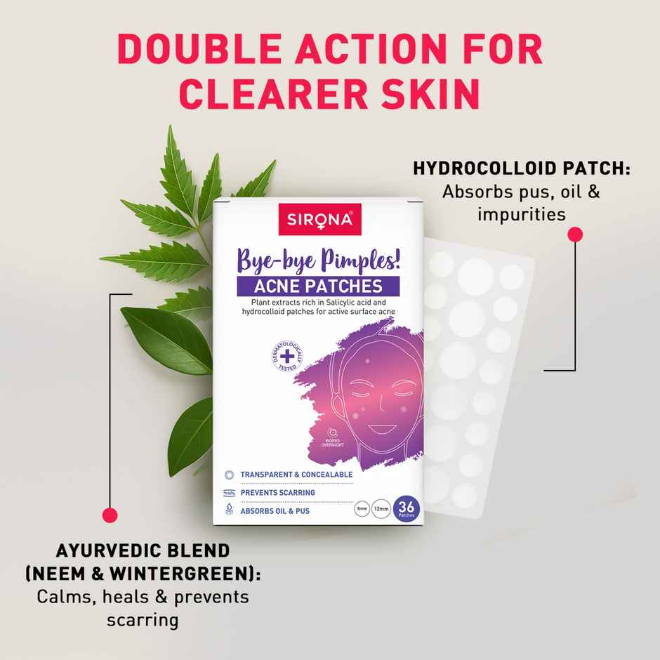 Sirona Acne Pimple Patch For Face For All Skin Types