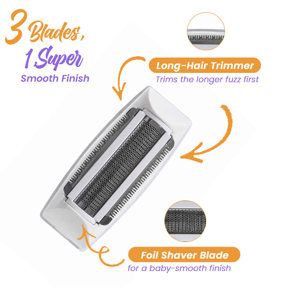Urban Yog Epilator for Women | Full Body Hair Remover | Wet Dry Trimmer | Portable | 40 Min Runtime