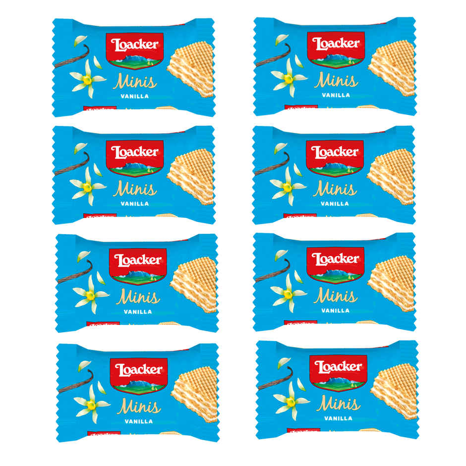 Loacker Minis Vanilla Wafer Cookies with Tin