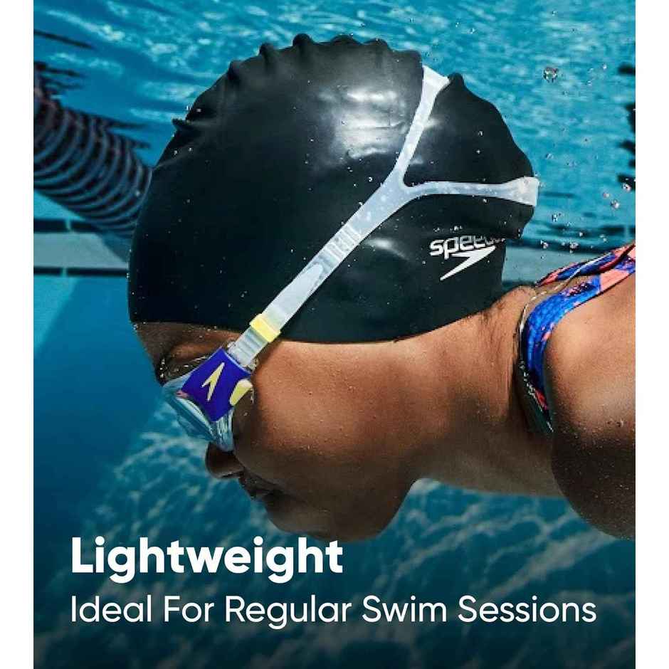Speedo Unisex Adult Moulded Silicone Swim Cap - Black