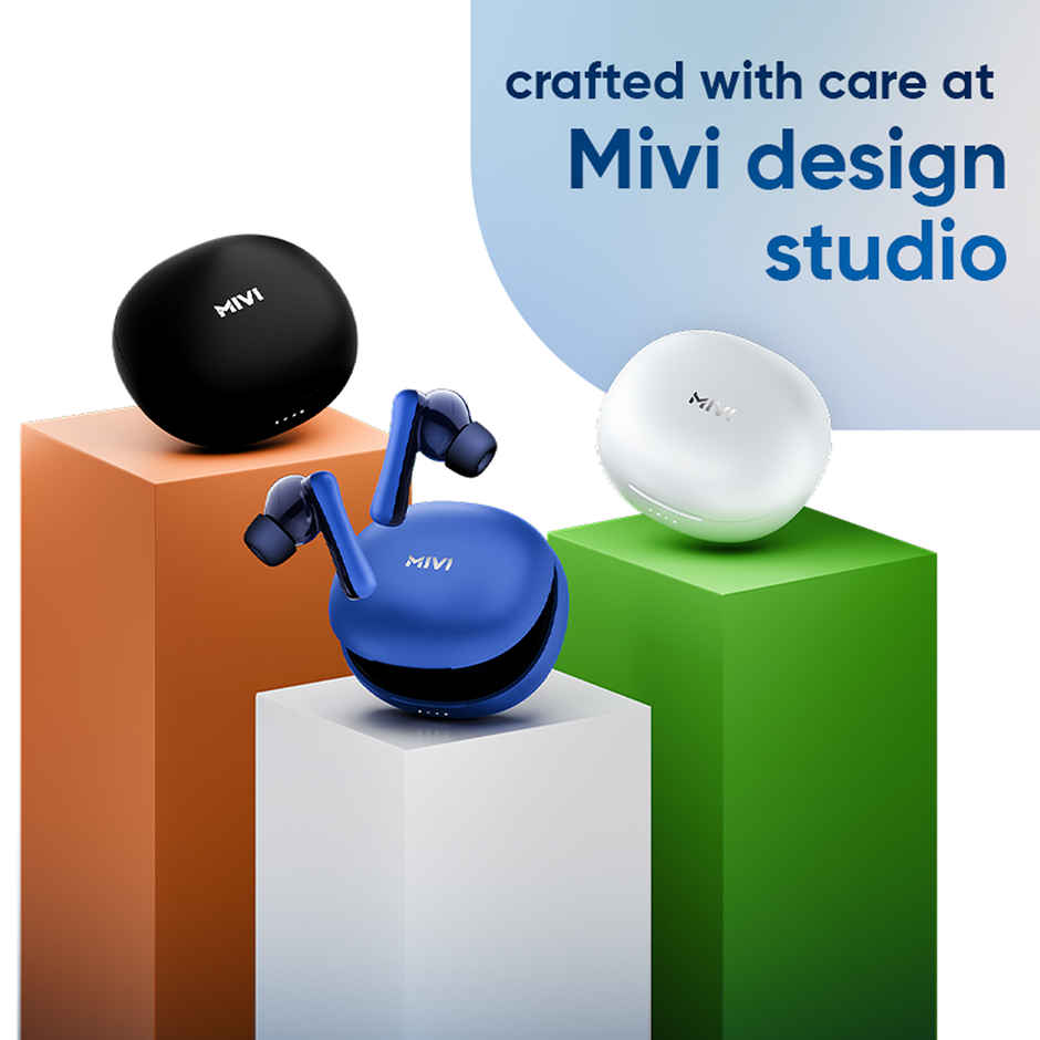 Mivi DuoPods Marathon TWS, 70H Playtime, 13mm Drivers, AI ENC Calls, IPX4, BT 5.3