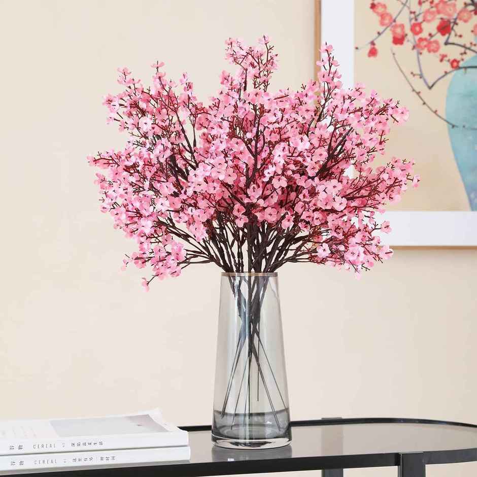 Tied Ribbons 5 Pcs Artificial Baby Breath Gypsophila Flowers