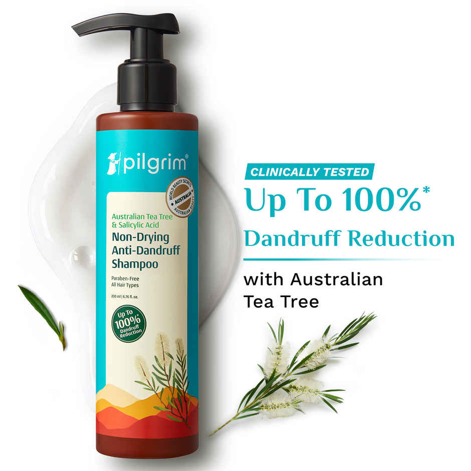 Pilgrim Australian Tea Tree & Salicylic Acid Anti-Dandruff Shampoo for Itchy Scalp